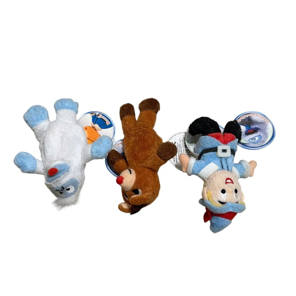 Starbucks Rudolph Red Nosed Reindeer Finger Puppet Set Bumble Hermey 2nd Edition